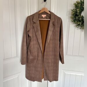 Charmed Hearts Plaid Blazer Jacket